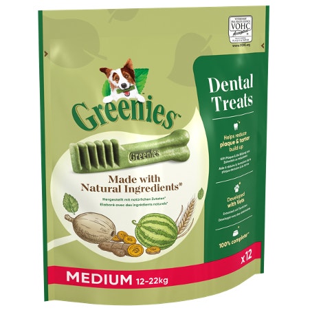GREENIES™ Original Adult Regular Dog Treats 12 x Dental Chews 340g