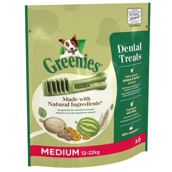 GREENIES™ Original Adult Regular Dog Treats 6 x Dental Chews 170g