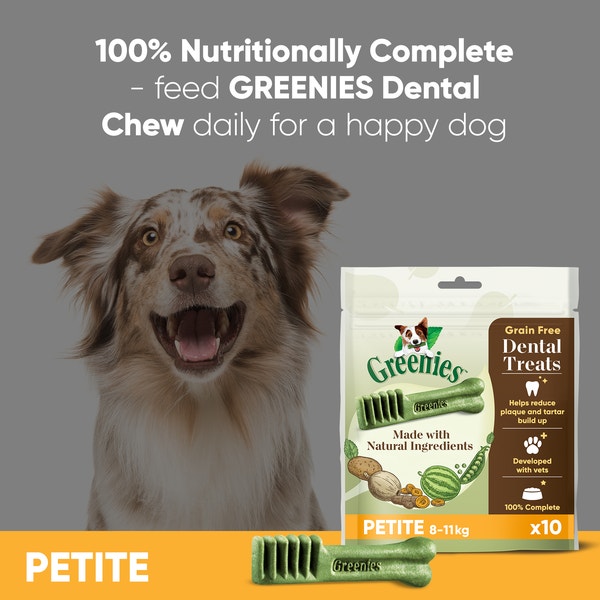 GREENIES™ Grain Free Adult Petite Dog Treats 10 x Dental Chews 170g - 3