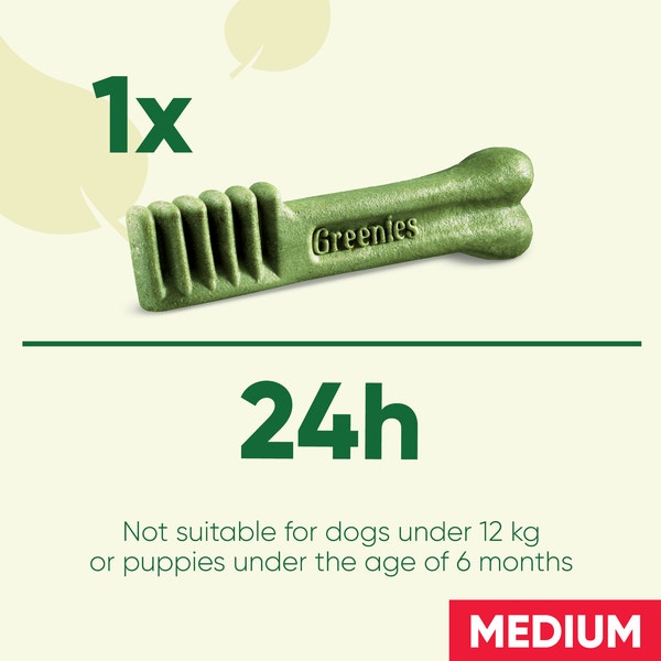 GREENIES™ Original Adult Regular Dog Treats 12 x Dental Chews 340g - 4